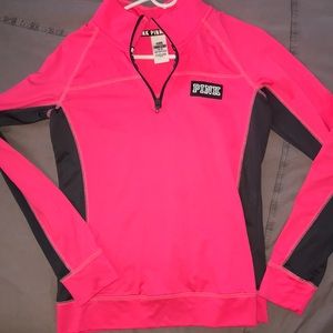PINK victoria secret pull over zip!